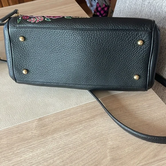 Vera Bradley Marlo Kiev Needlecraft Leather Satchel - Picture 6 of 13